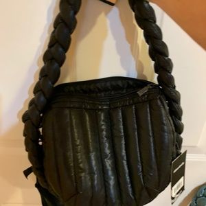 Black Think Roslyn  bag with over shoulder strap